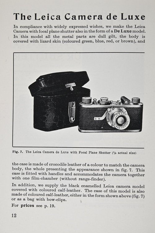 Limited Edition Leicas of the '20s and '30s: Unsung Treasures
